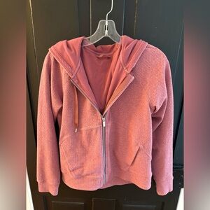 Lululemon Catch A Moment Textured Weave Zip Hoodie Size 8